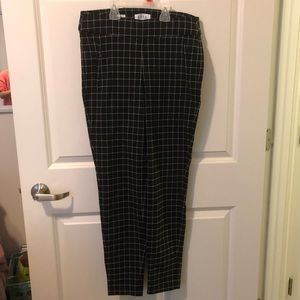 ELLE black striped dress pants
